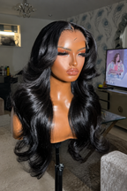 Miss Great Britain (Middle Part) – Body Wave Human Hair Wig – HD Lace (Glueless)